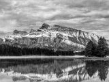 Digital Image (Monochrome) 1st Rockies Reflection by Paul Skehan