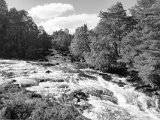 Digital Image (Monochrome) 1st Falls od Dochart by Archie Kirkland